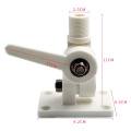 Marine boat antenna, nylon 4-way deck ratchet mounting